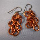Image of Copper Shaggy Loop Earrings
