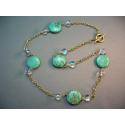 Image of Turquoise and Crystal Necklace