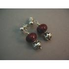 Image of Ruby Quartz and Balinese Silver Earrings