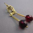 Image of Faceted Ruby Red Crystal Earrings
